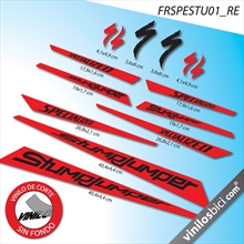 Pegatinas en vinilo adhesivo compatibles con cuadro Specialized Stumpjumper