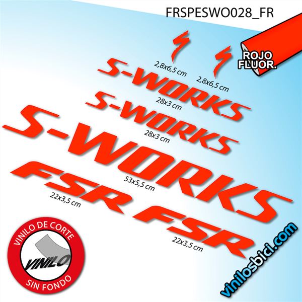 Specialized S-Works FSR vinilos adhesivos