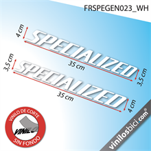 Pegatinas en vinilo adhesivo compatibles con cuadro bici Specialized