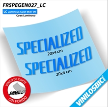 Pegatinas en vinilo adhesivo compatibles con cuadro bici Specialized