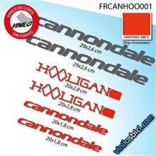 Cannondale hooligan vinilos adhesivos cuadro