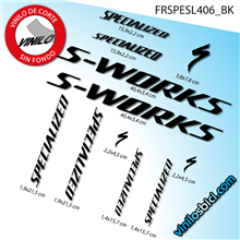 Pegatinas en vinilo adhesivo compatibles con cuadro bici Specialized