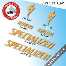 Pegatinas en vinilo adhesivo compatibles con cuadro bici Specialized Kenevo