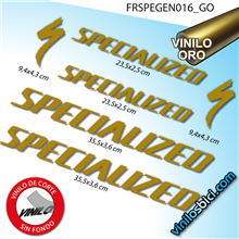 Pegatinas en vinilo adhesivo compatibles con cuadro de bici Specialized