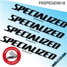Pegatinas en vinilo adhesivo compatibles con cuadro de bici Specialized