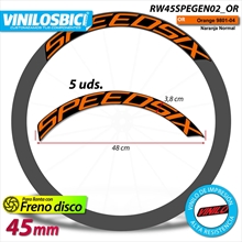 Speedsix Carbon Pro, pegatinas vinilo adhesivo llantas 33mm