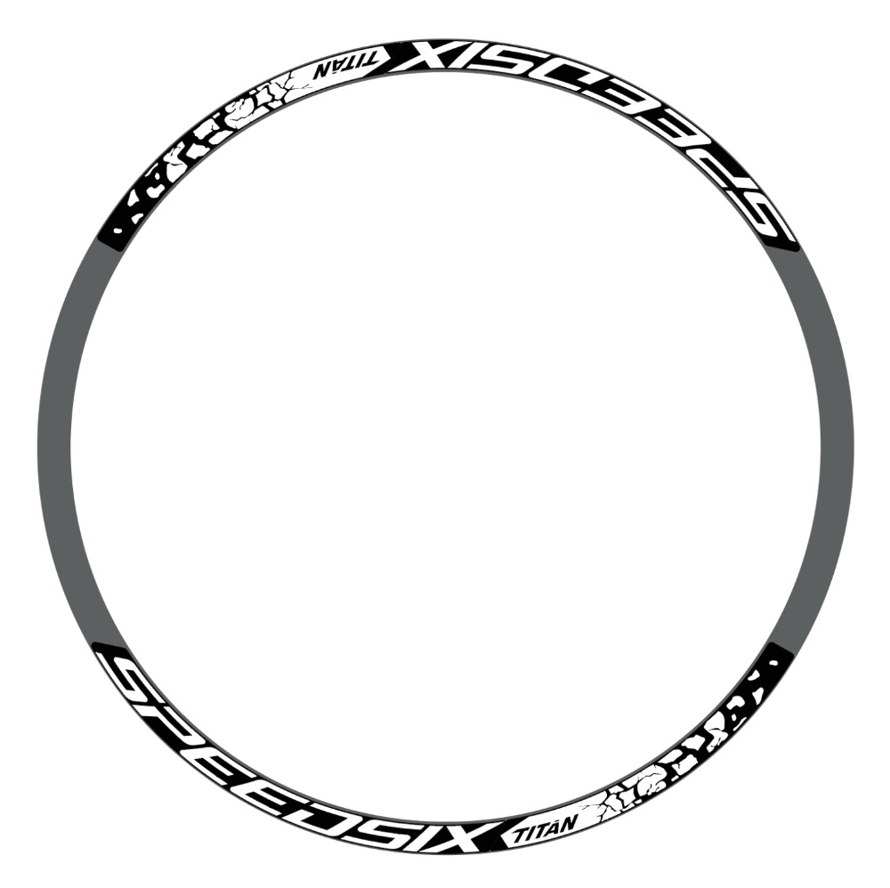 Speedsix Titan Pegatinas en vinilo adhesivo Llanta MTB (1)