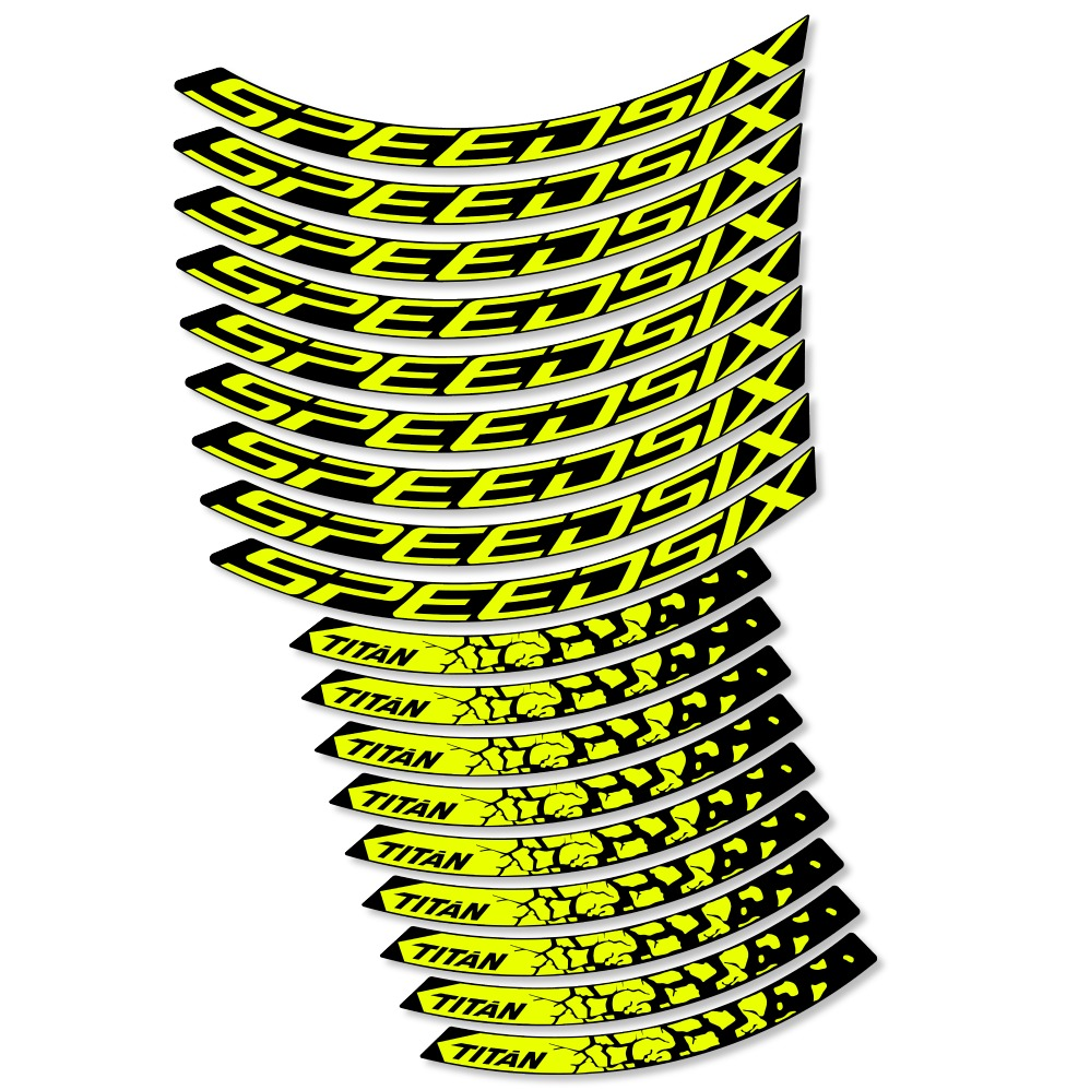 Speedsix Titan Pegatinas en vinilo adhesivo Llanta MTB (2)