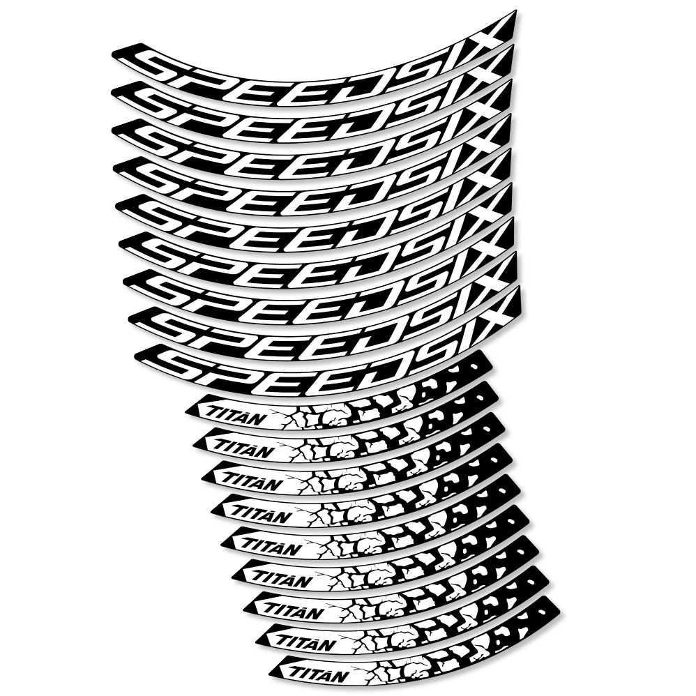 Speedsix Titan Pegatinas en vinilo adhesivo Llanta MTB (6)