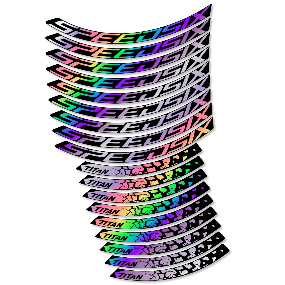 Speedsix Titan Pegatinas en vinilo adhesivo Llanta MTB (8)