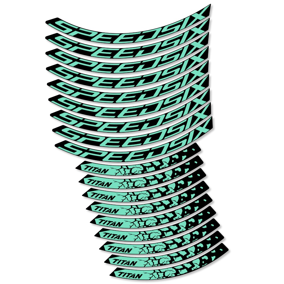 Speedsix Titan Pegatinas en vinilo adhesivo Llanta MTB (9)