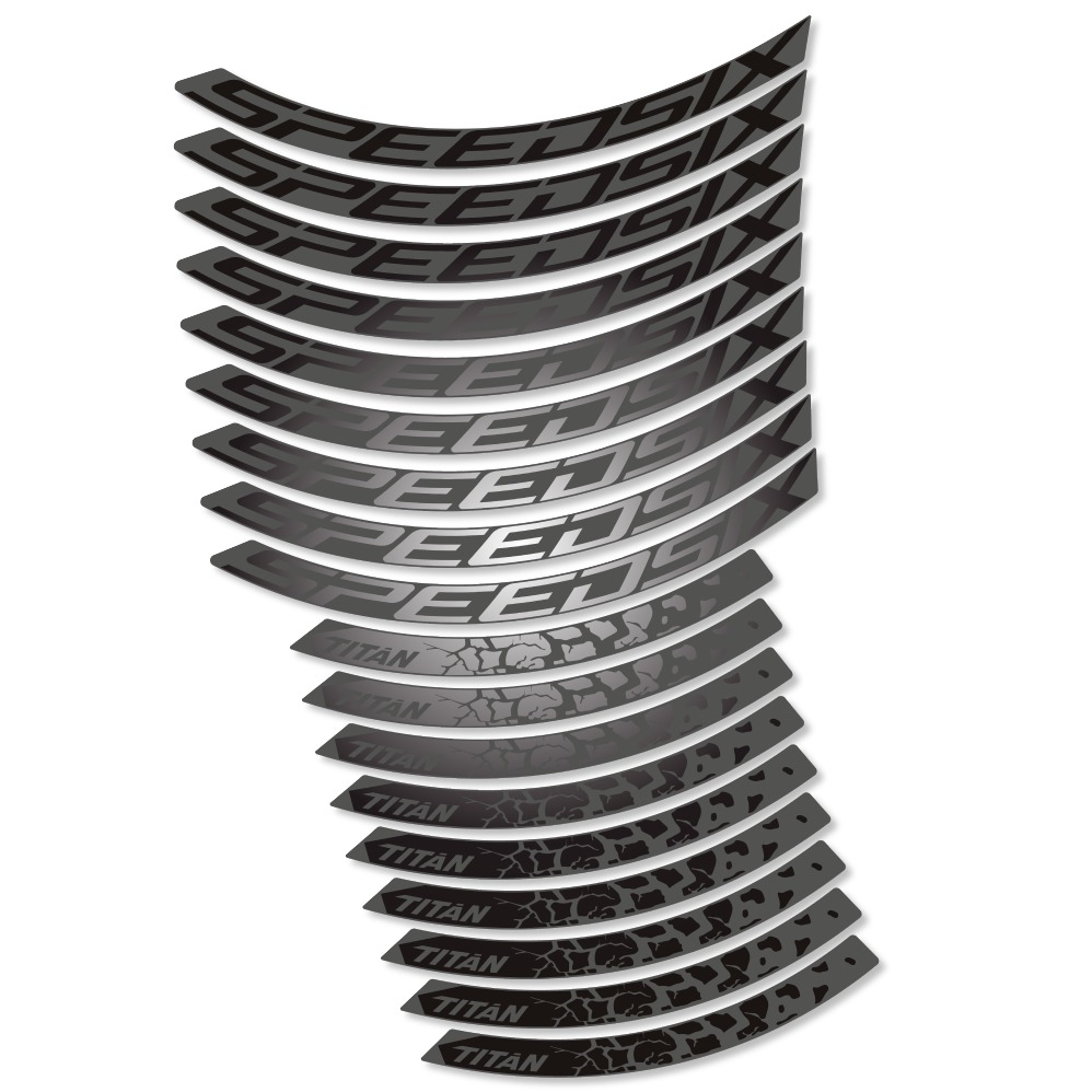 Speedsix Titan Pegatinas en vinilo adhesivo Llanta MTB (12)