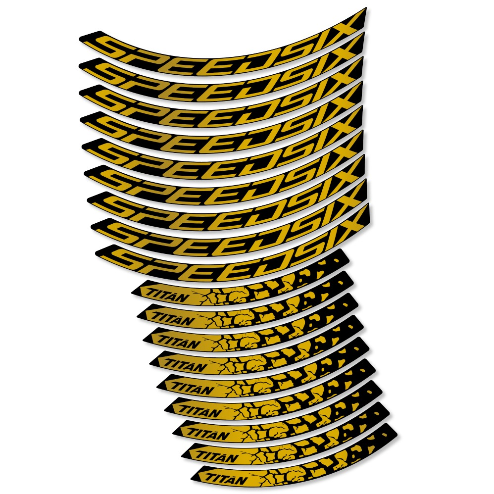 Speedsix Titan Pegatinas en vinilo adhesivo Llanta MTB (13)