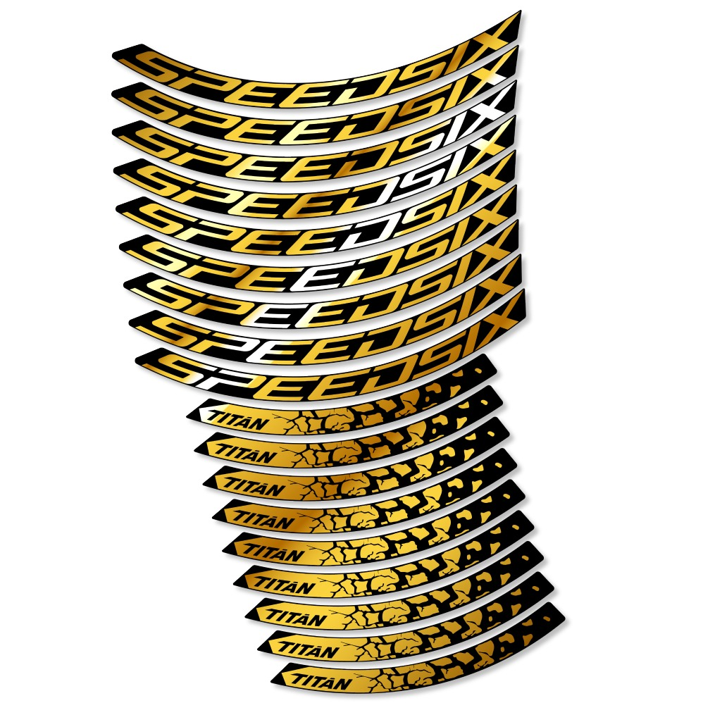 Speedsix Titan Pegatinas en vinilo adhesivo Llanta MTB (14)