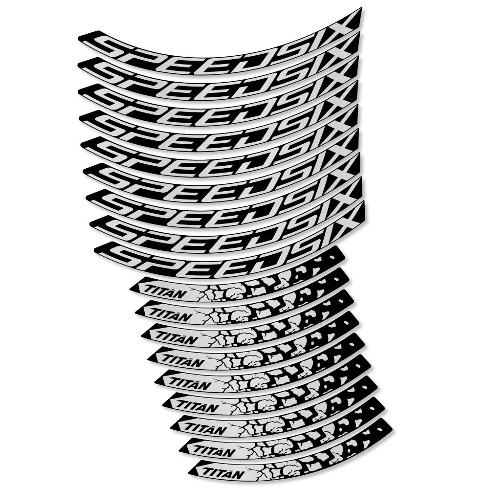 Speedsix Titan Pegatinas en vinilo adhesivo Llanta MTB (15)