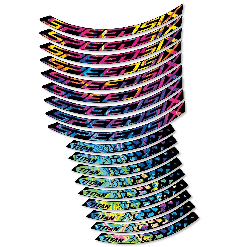 Speedsix Titan Pegatinas en vinilo adhesivo Llanta MTB (17)