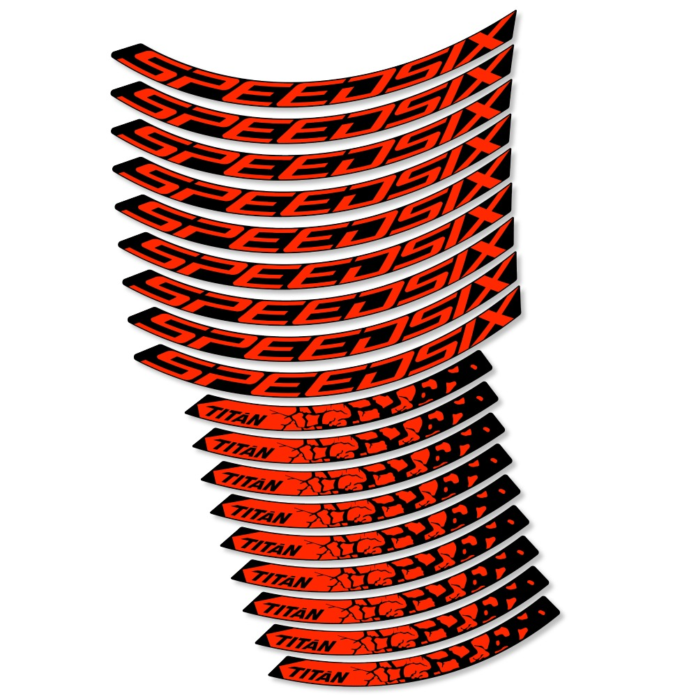 Speedsix Titan Pegatinas en vinilo adhesivo Llanta MTB (18)