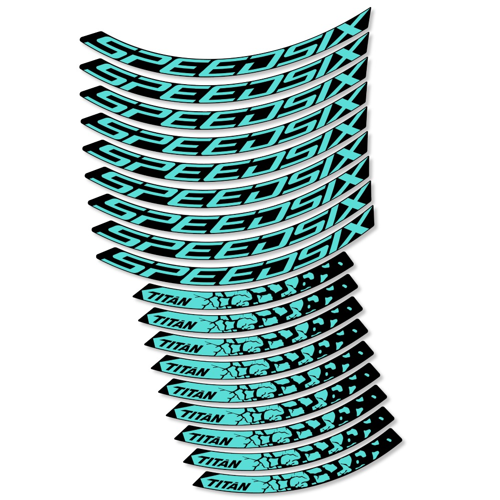 Speedsix Titan Pegatinas en vinilo adhesivo Llanta MTB (22)