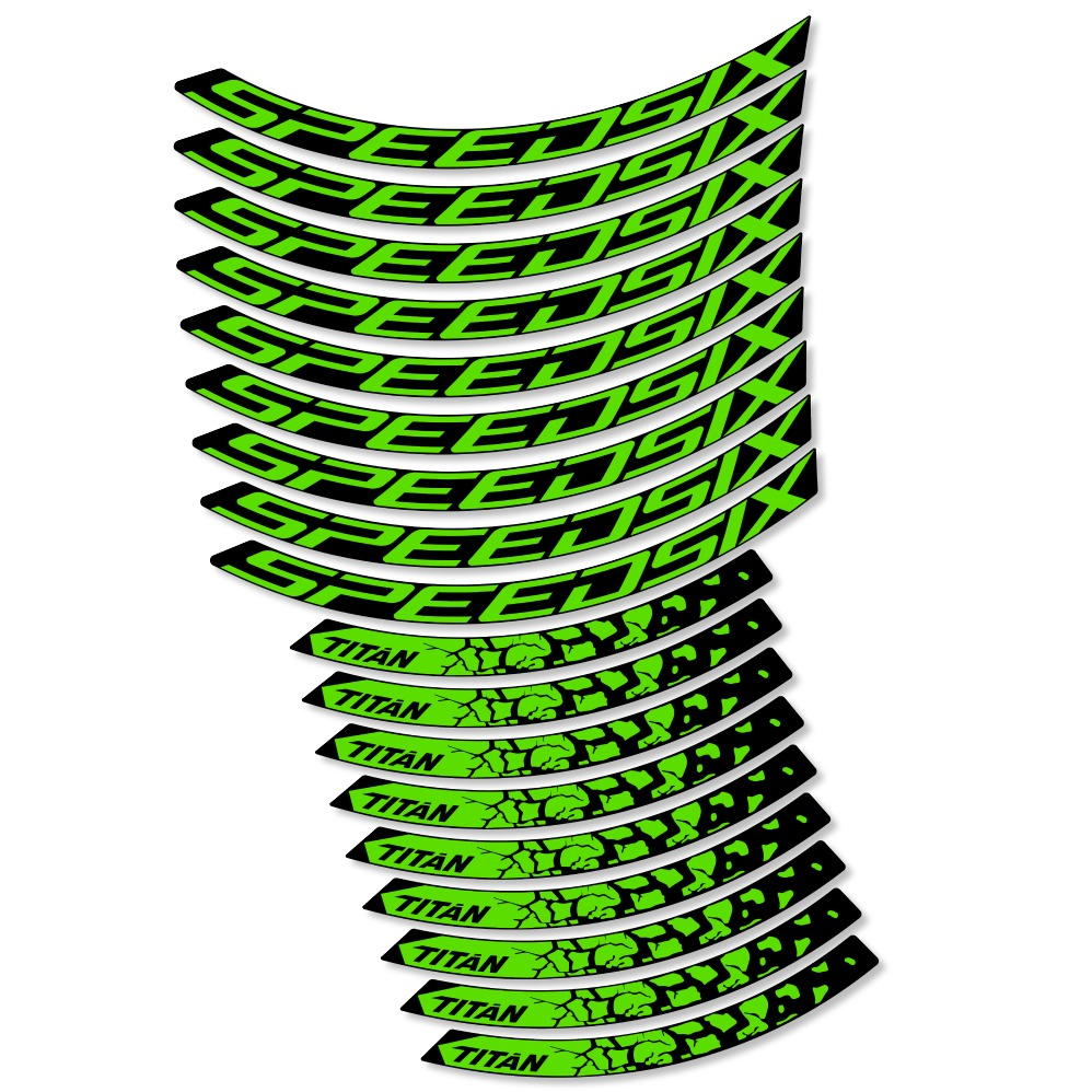 Speedsix Titan Pegatinas en vinilo adhesivo Llanta MTB (24)