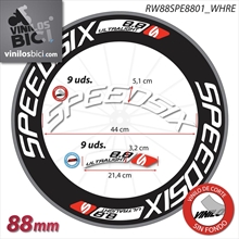 Speedsix Ultralight 88 vinilos adhesivos llanta 88mm