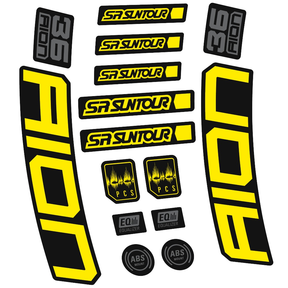 SR Suntour Aion 36 Boost White Pegatinas en vinilo adhesivo hORQUILLA (3)