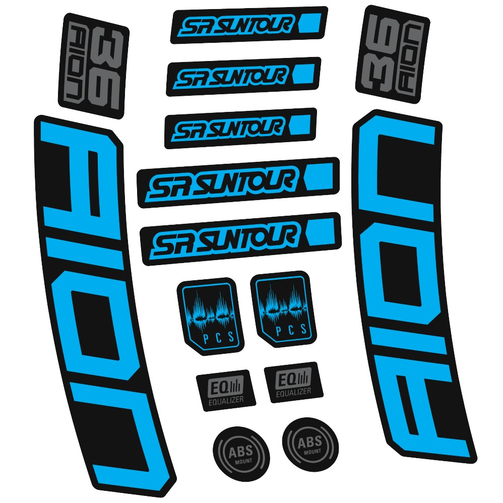SR Suntour Aion 36 Boost White Pegatinas en vinilo adhesivo hORQUILLA (4)