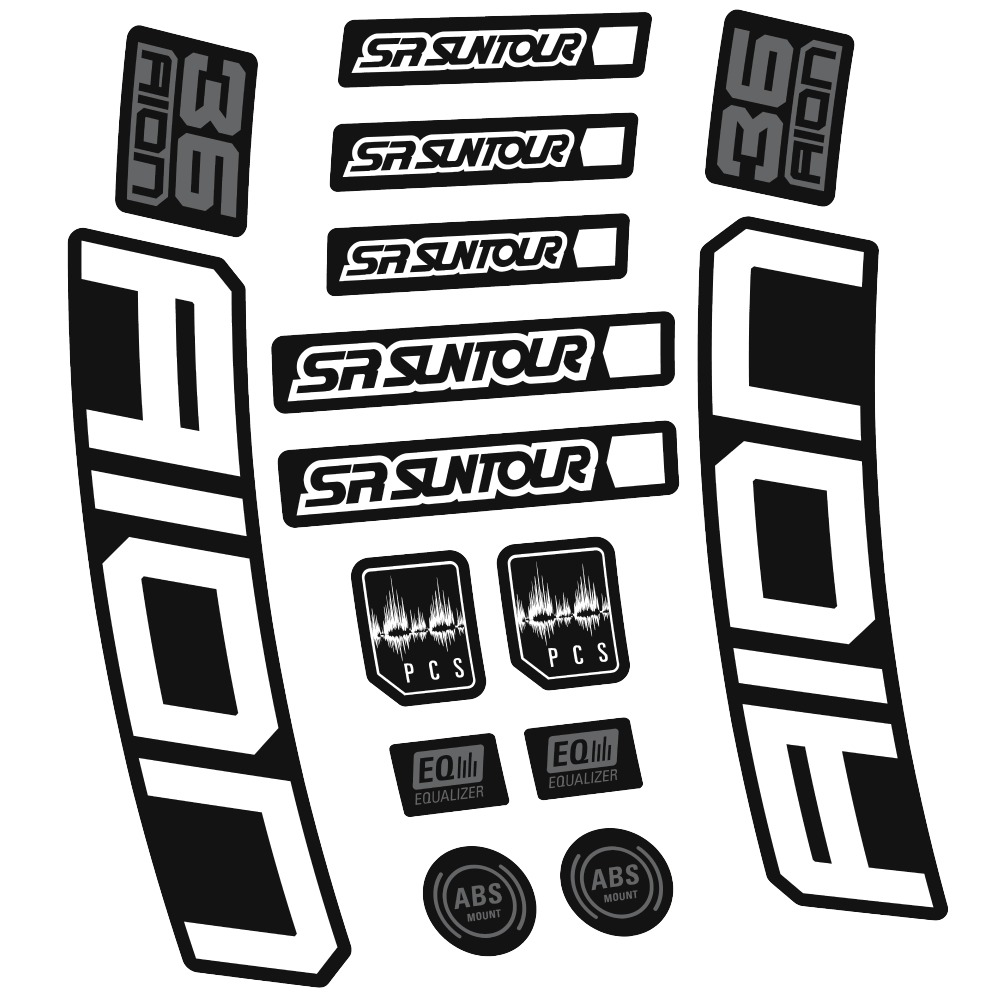 SR Suntour Aion 36 Boost White Pegatinas en vinilo adhesivo hORQUILLA (6)