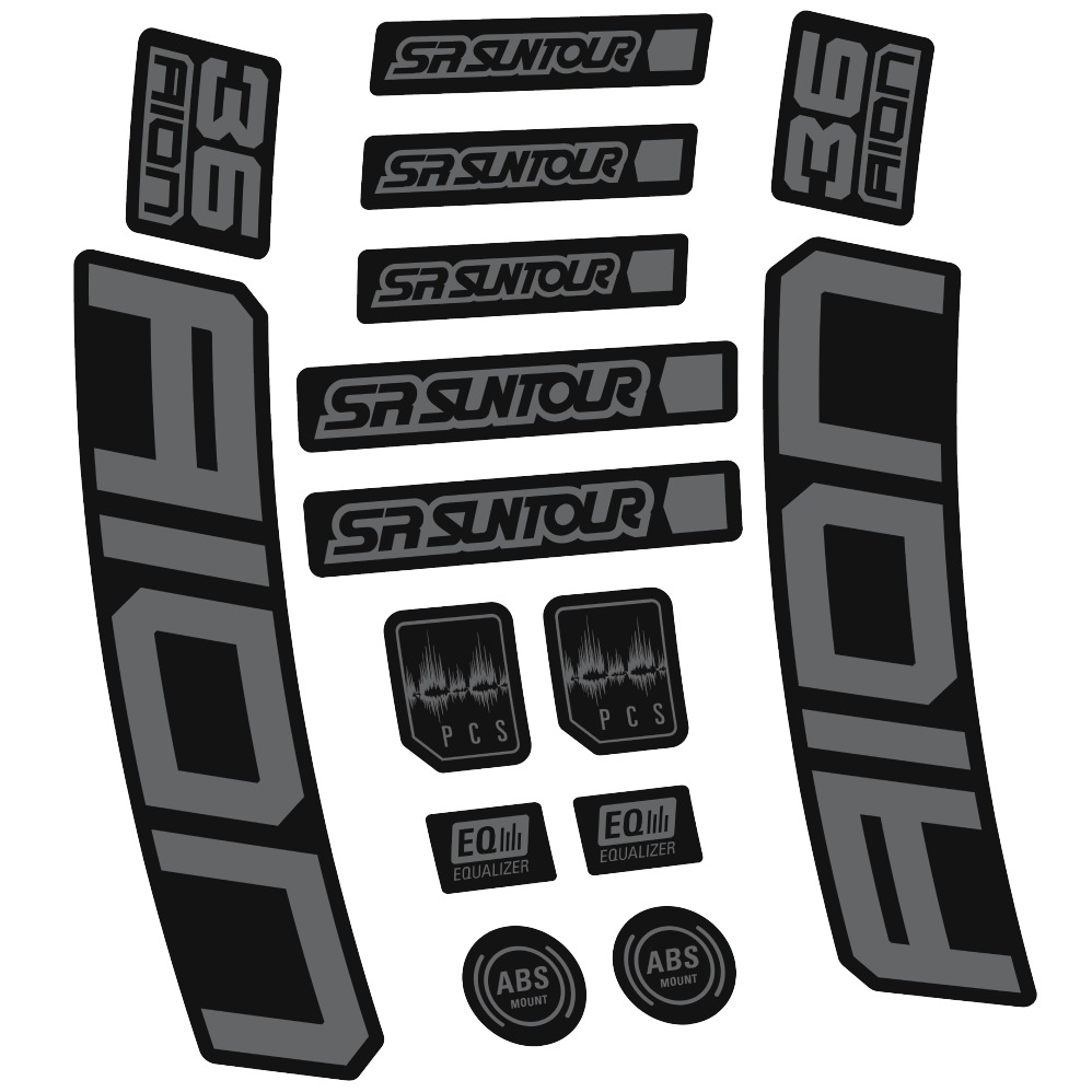 SR Suntour Aion 36 Boost White Pegatinas en vinilo adhesivo hORQUILLA (7)