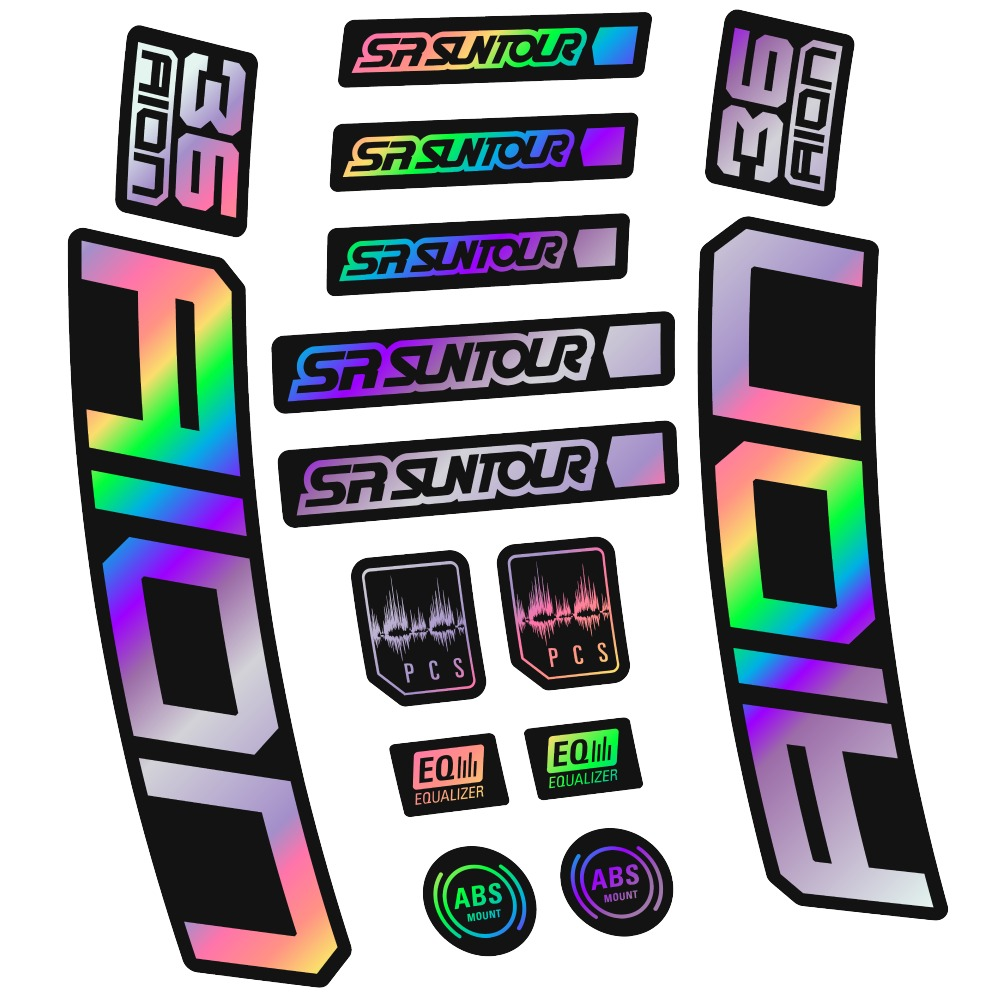 SR Suntour Aion 36 Boost White Pegatinas en vinilo adhesivo hORQUILLA (8)