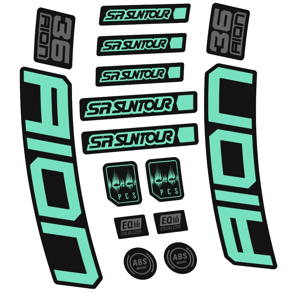 SR Suntour Aion 36 Boost White Pegatinas en vinilo adhesivo hORQUILLA (9)