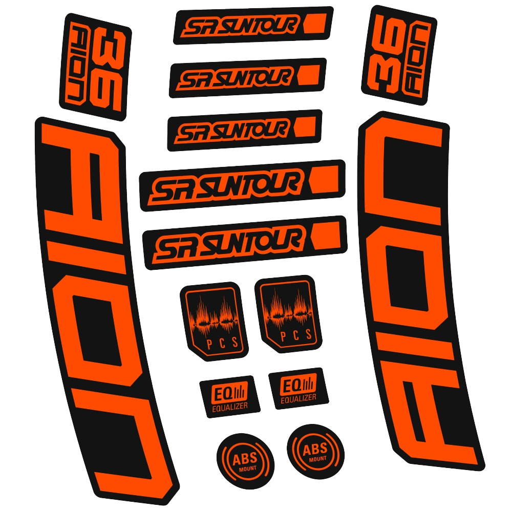 SR Suntour Aion 36 Boost White Pegatinas en vinilo adhesivo hORQUILLA (10)