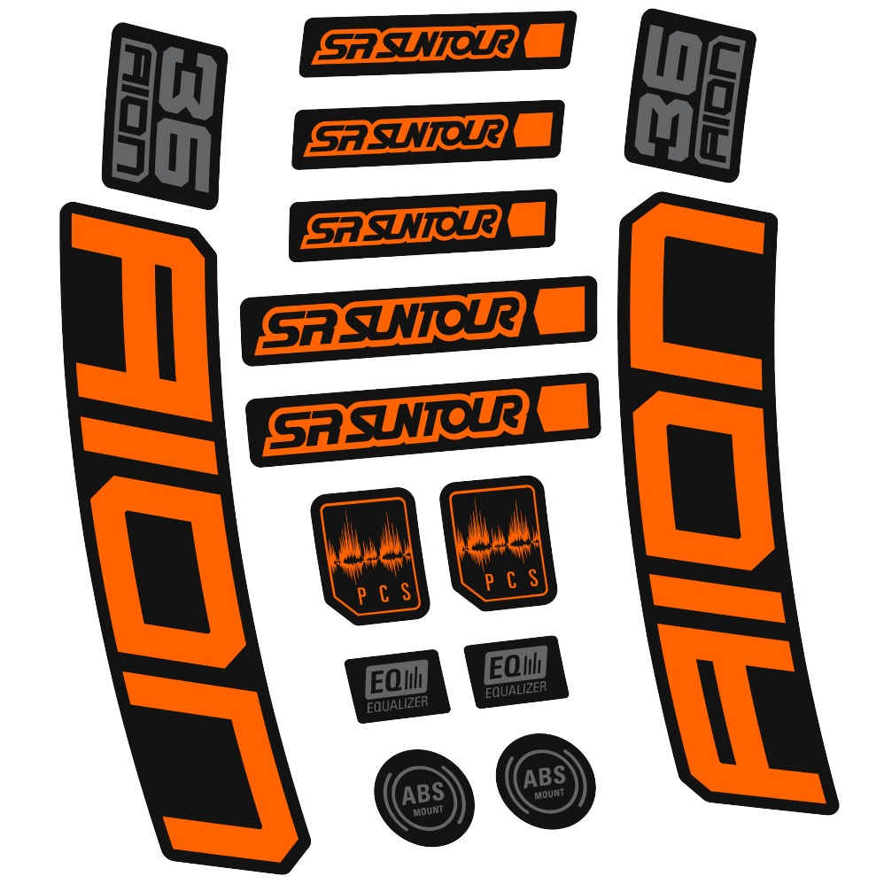 SR Suntour Aion 36 Boost White Pegatinas en vinilo adhesivo hORQUILLA (11)