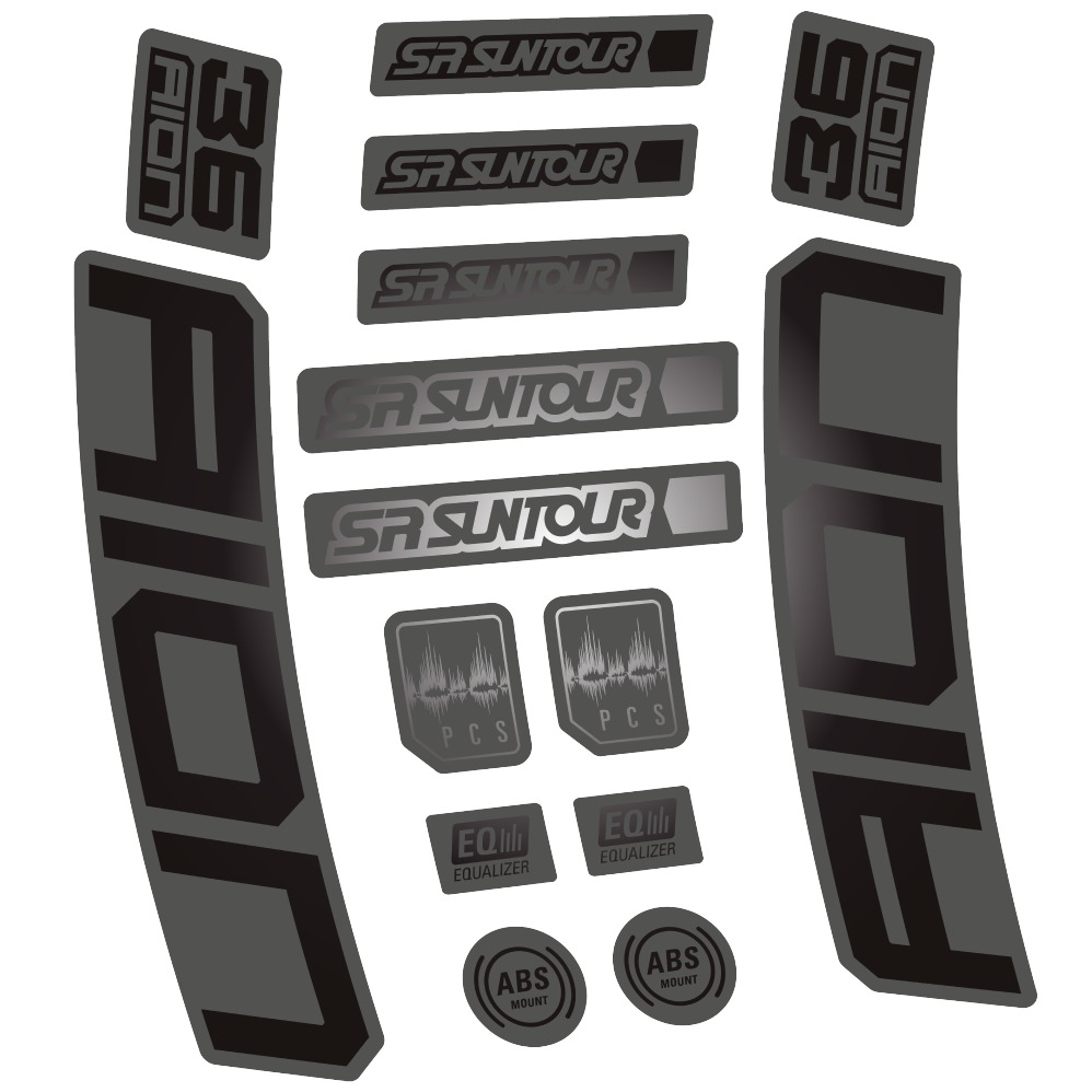 SR Suntour Aion 36 Boost White Pegatinas en vinilo adhesivo hORQUILLA (12)