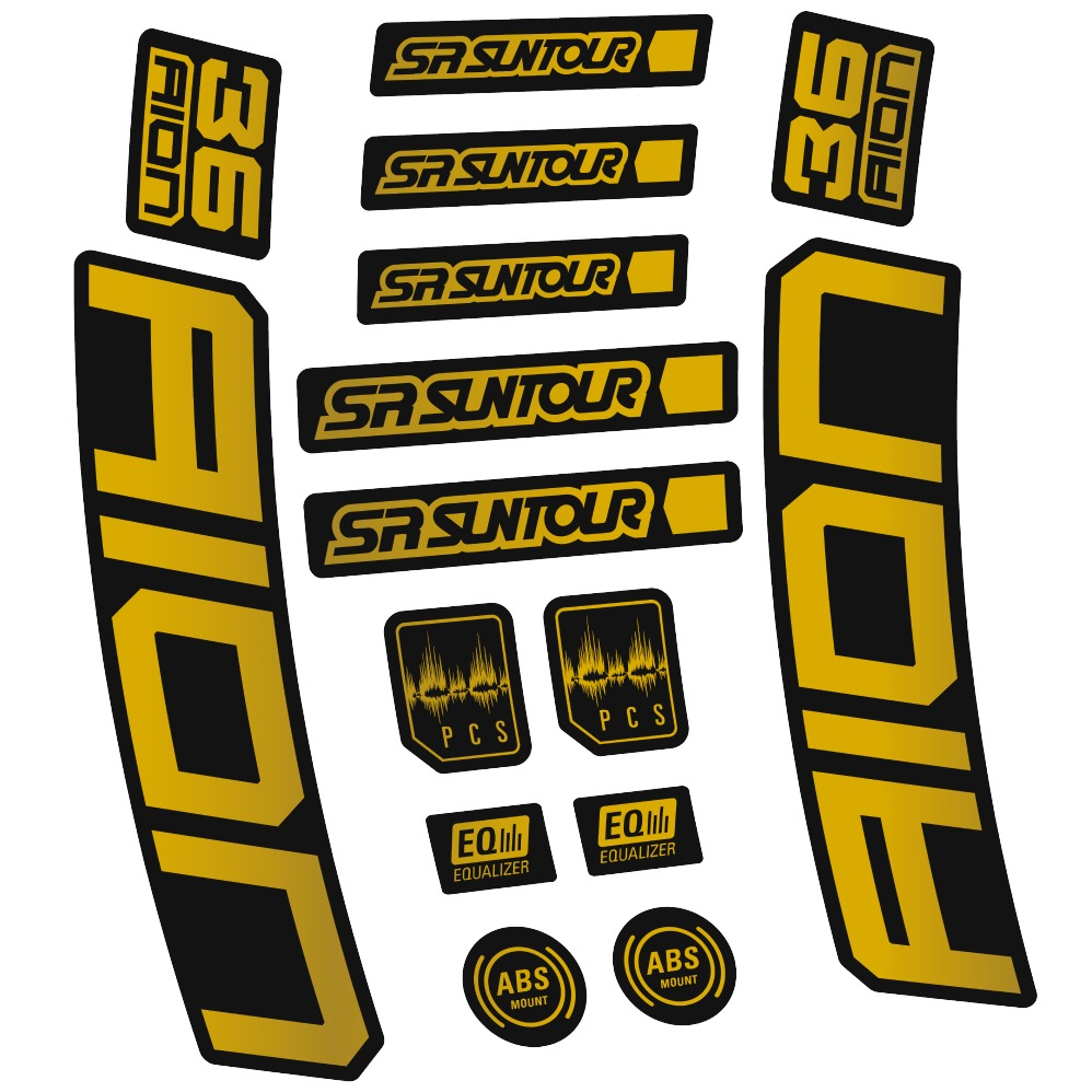 SR Suntour Aion 36 Boost White Pegatinas en vinilo adhesivo hORQUILLA (13)