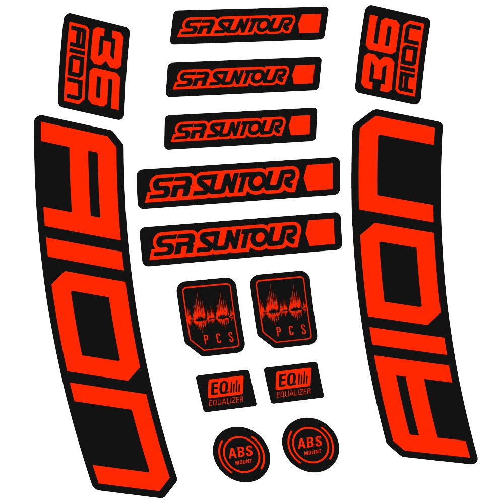 SR Suntour Aion 36 Boost White Pegatinas en vinilo adhesivo hORQUILLA (18)