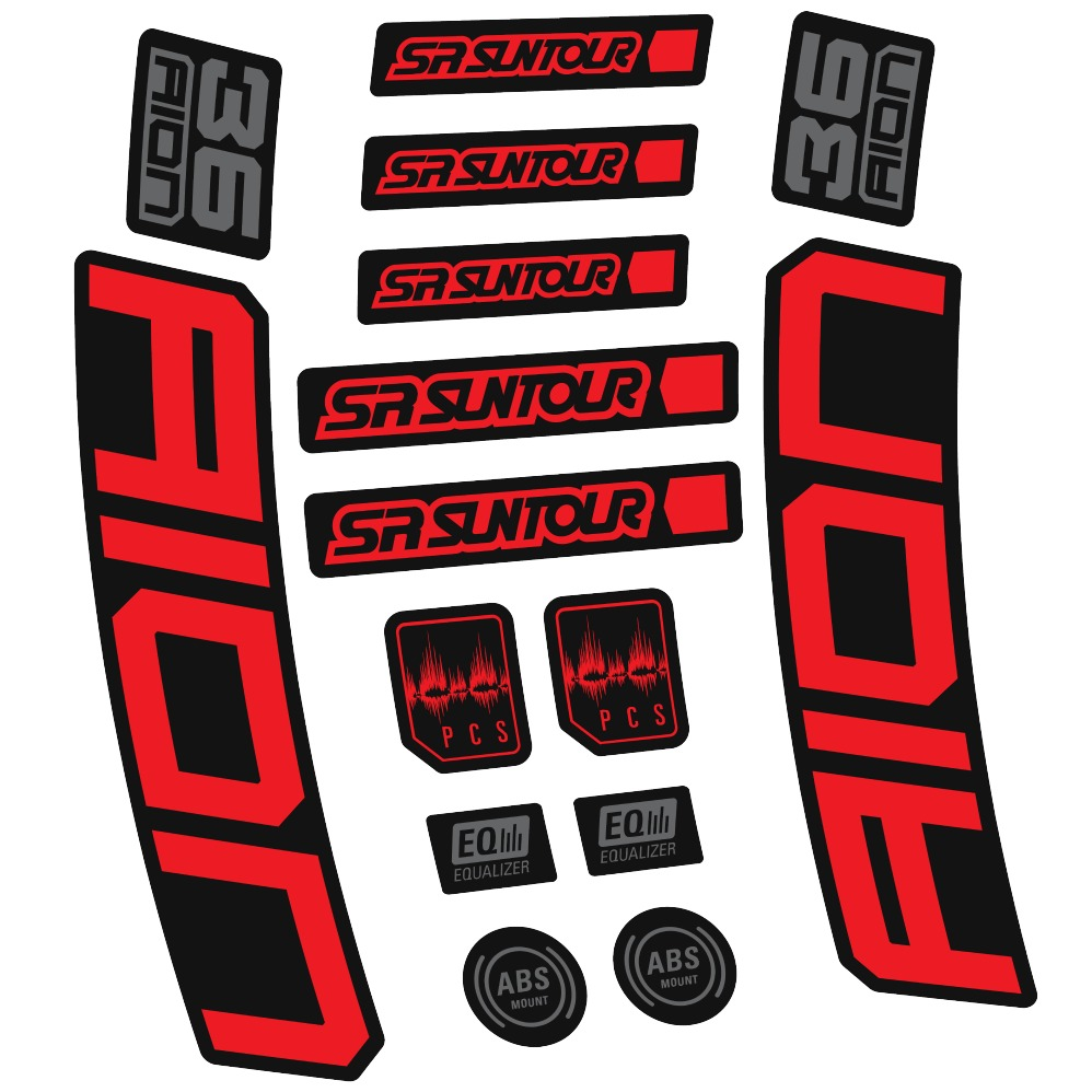 SR Suntour Aion 36 Boost White Pegatinas en vinilo adhesivo hORQUILLA (19)