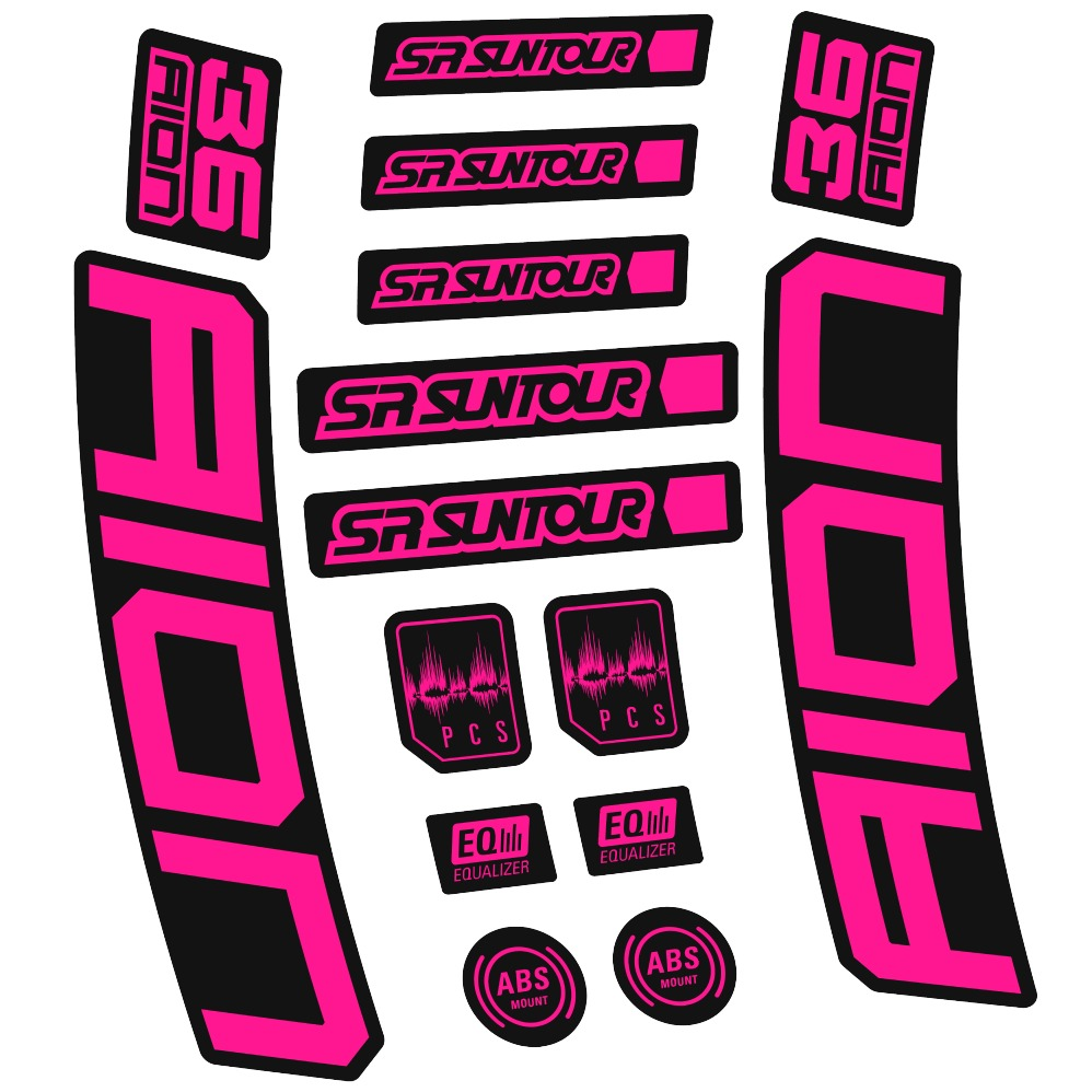 SR Suntour Aion 36 Boost White Pegatinas en vinilo adhesivo hORQUILLA (20)