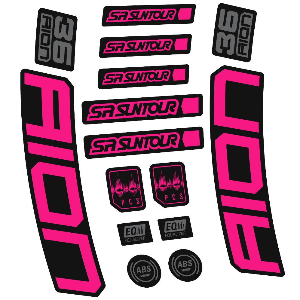 SR Suntour Aion 36 Boost White Pegatinas en vinilo adhesivo hORQUILLA (21)