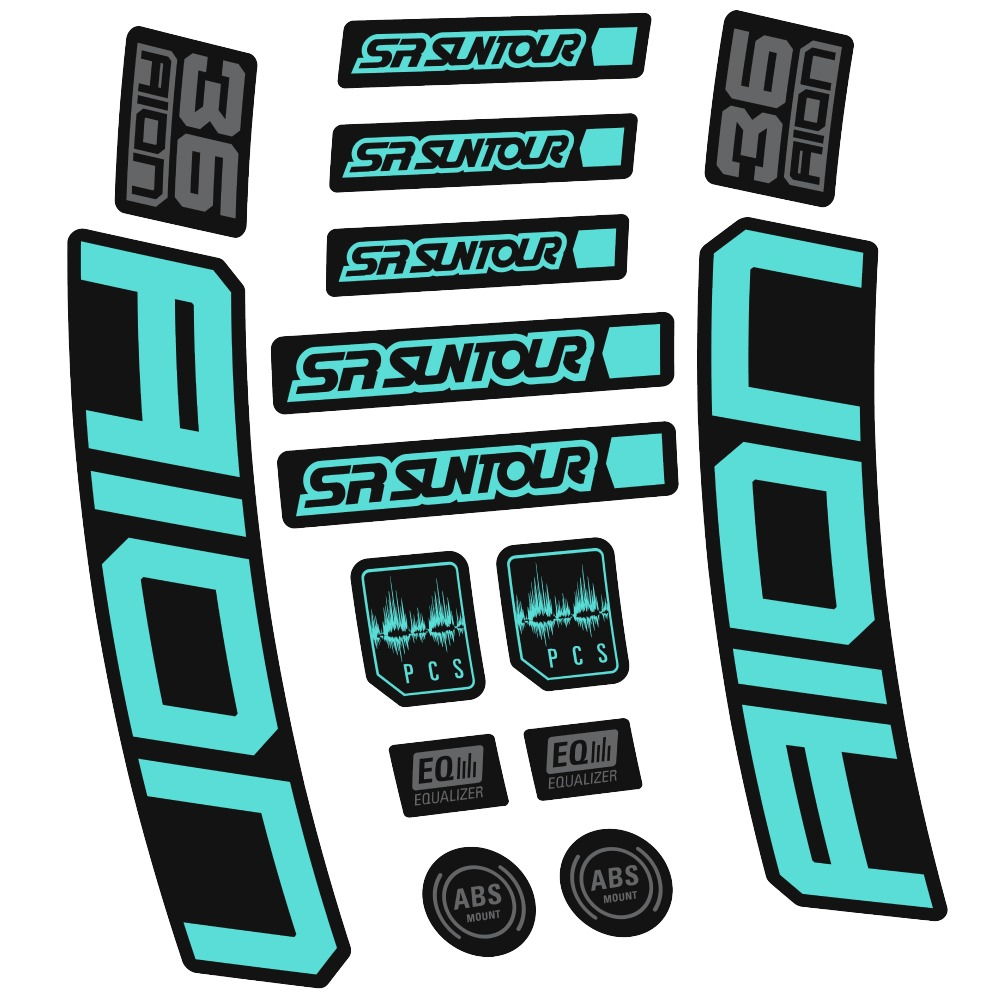 SR Suntour Aion 36 Boost White Pegatinas en vinilo adhesivo hORQUILLA (22)