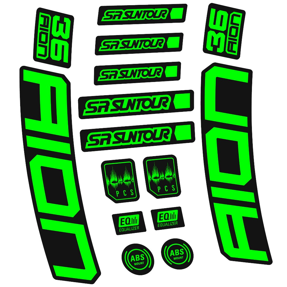 SR Suntour Aion 36 Boost White Pegatinas en vinilo adhesivo hORQUILLA (23)