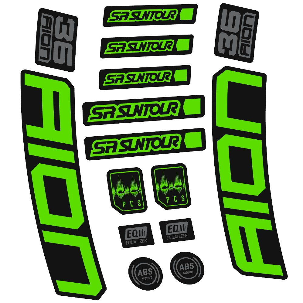 SR Suntour Aion 36 Boost White Pegatinas en vinilo adhesivo hORQUILLA (24)