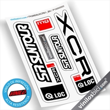 Sr Suntour XCR pegatinas en vinilo adhesivo