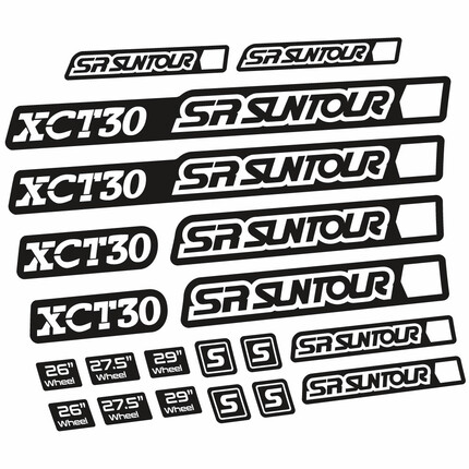 Pegatinas para Horquilla Sr Suntour XCT 30 en vinilo adhesivo stickers graphics calcas adesivi autocollants