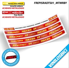 Sram DT Swiss Maxxis Epic vinilos adhesivos basculante