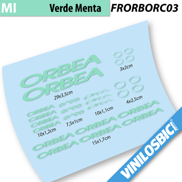 Orbea Orca Pegatinas en vinilo adhesivo Cuadro