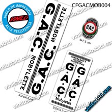 GAC vinilos bicicleta clasica G.A.