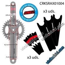Sram X01 vinilos para bielas