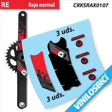 Sram X01 Eagle 2018 pegatinas en vinilo adhesivo para bielas