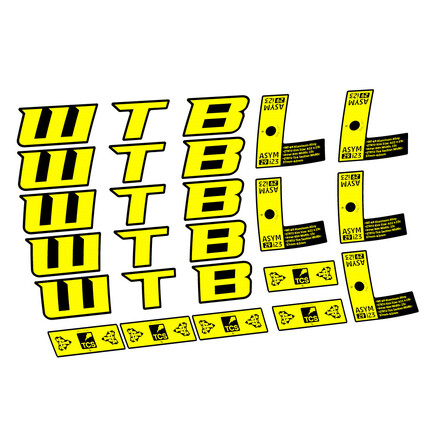 Pegatinas para Llanta MTB WTB ASYM i23 en vinilo adhesivo stickers graphics calcas adesivi autocollants