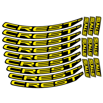 Pegatinas para Llanta MTB Stans Crest S2 en vinilo adhesivo stickers graphics calcas adesivi autocollants